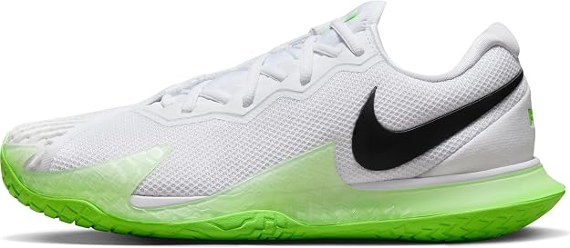 NIKE Zoom Vapor Cage 4 Rafa, Bass Man, White Black Action Green Lt