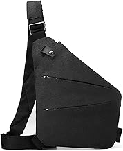 Anti-Theft Travel Bag, Shoulder Bag for Men and Women, Multi-Pocket Chest Pocket, S AC Shoulder Strap Anti-Theft, for Travel Sports Shoulder Crossing Cycling Motorcycle Sling Bag Grey