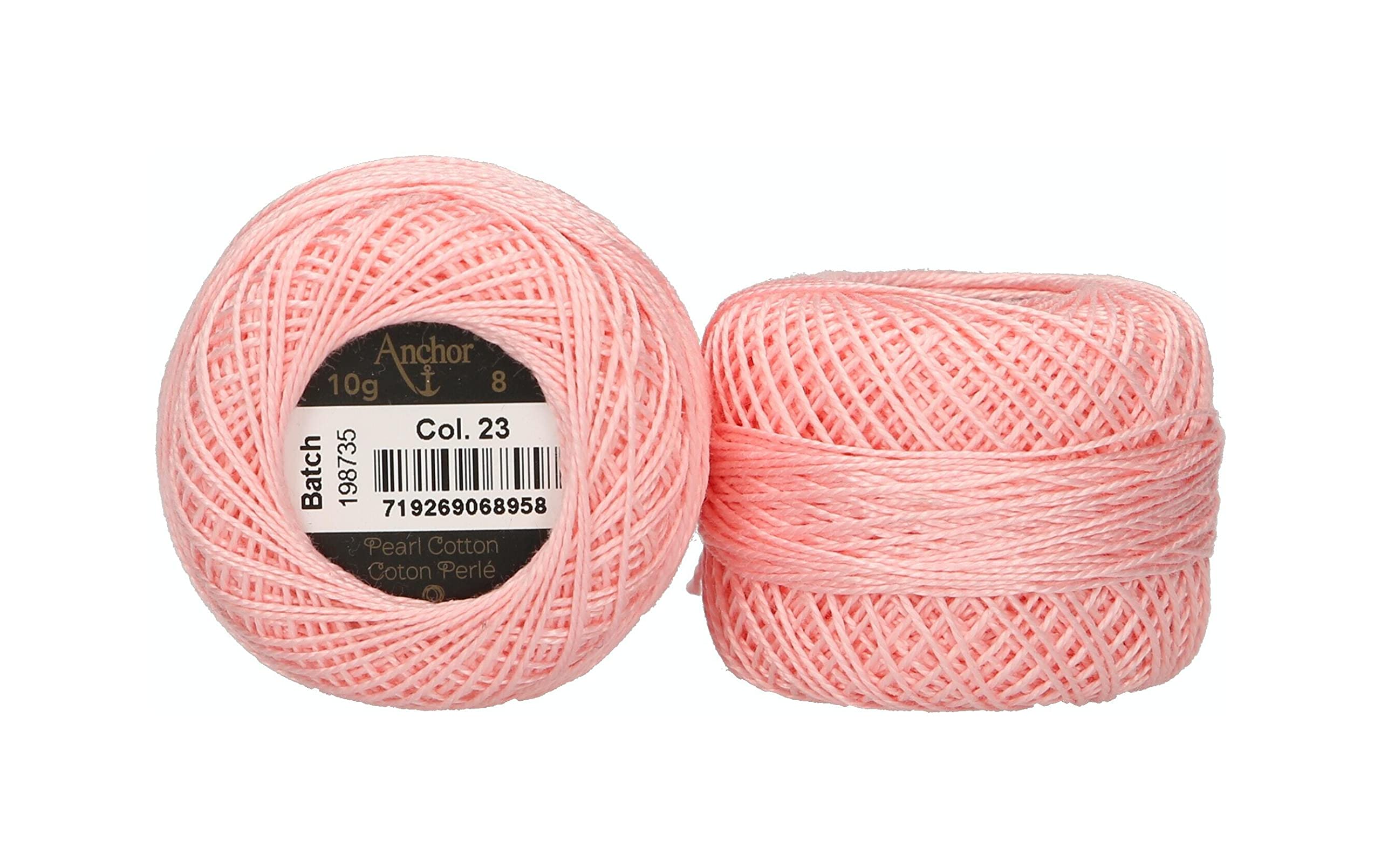 Anchor Embroidery Thread, 100% Cotton, Light Rose, Thickness 8, 82 m, 16 — image 1