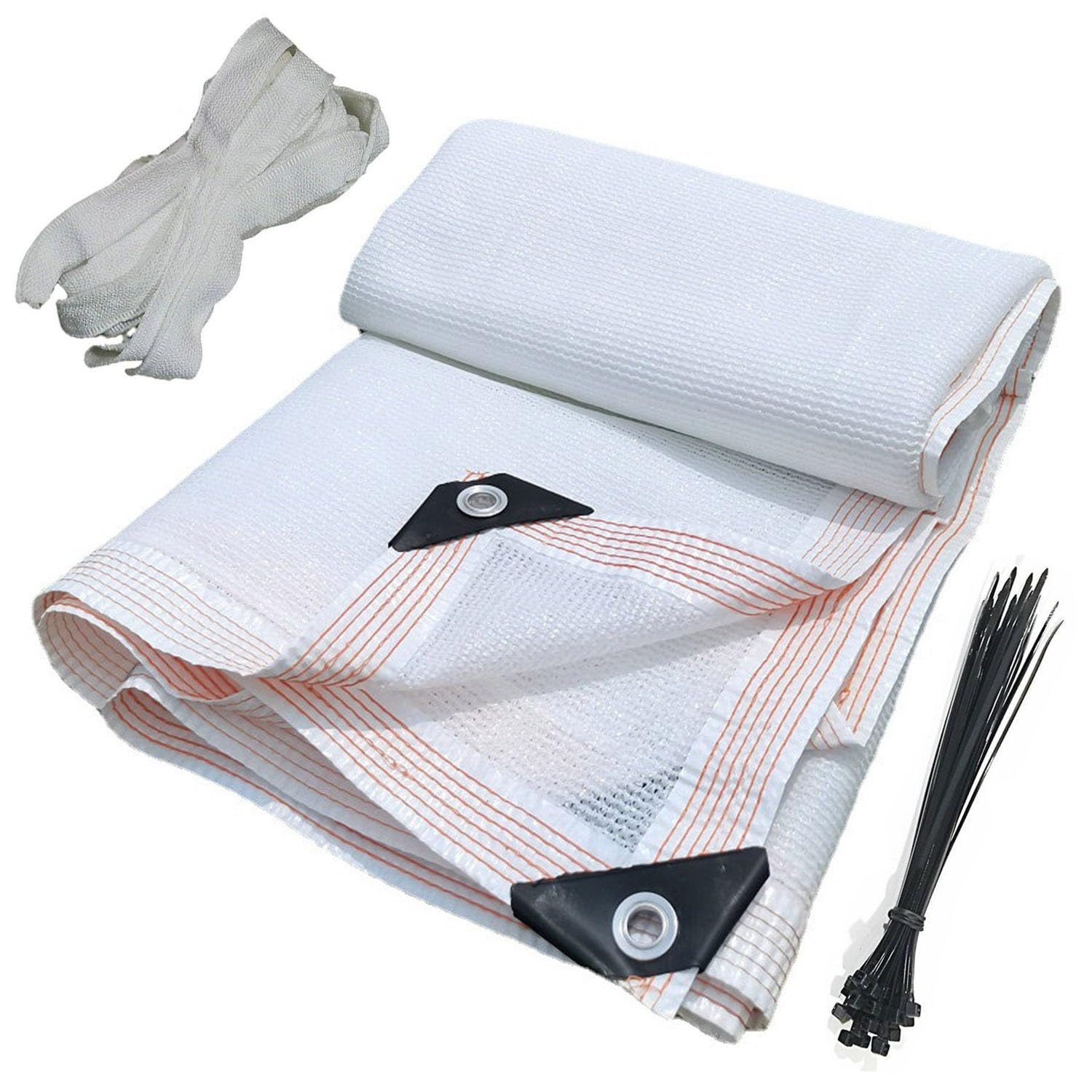 WQPMNYG Premium HDPE Shade Cloth 90% UV Protection Sunshade Netting for Garden & Patio 2x2.5m 4x5m 6x8m 7.5x12m 8x15m with Grommets