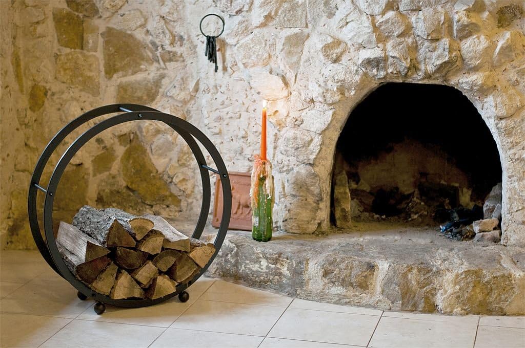 DanDiBo porte-bûches rond noir