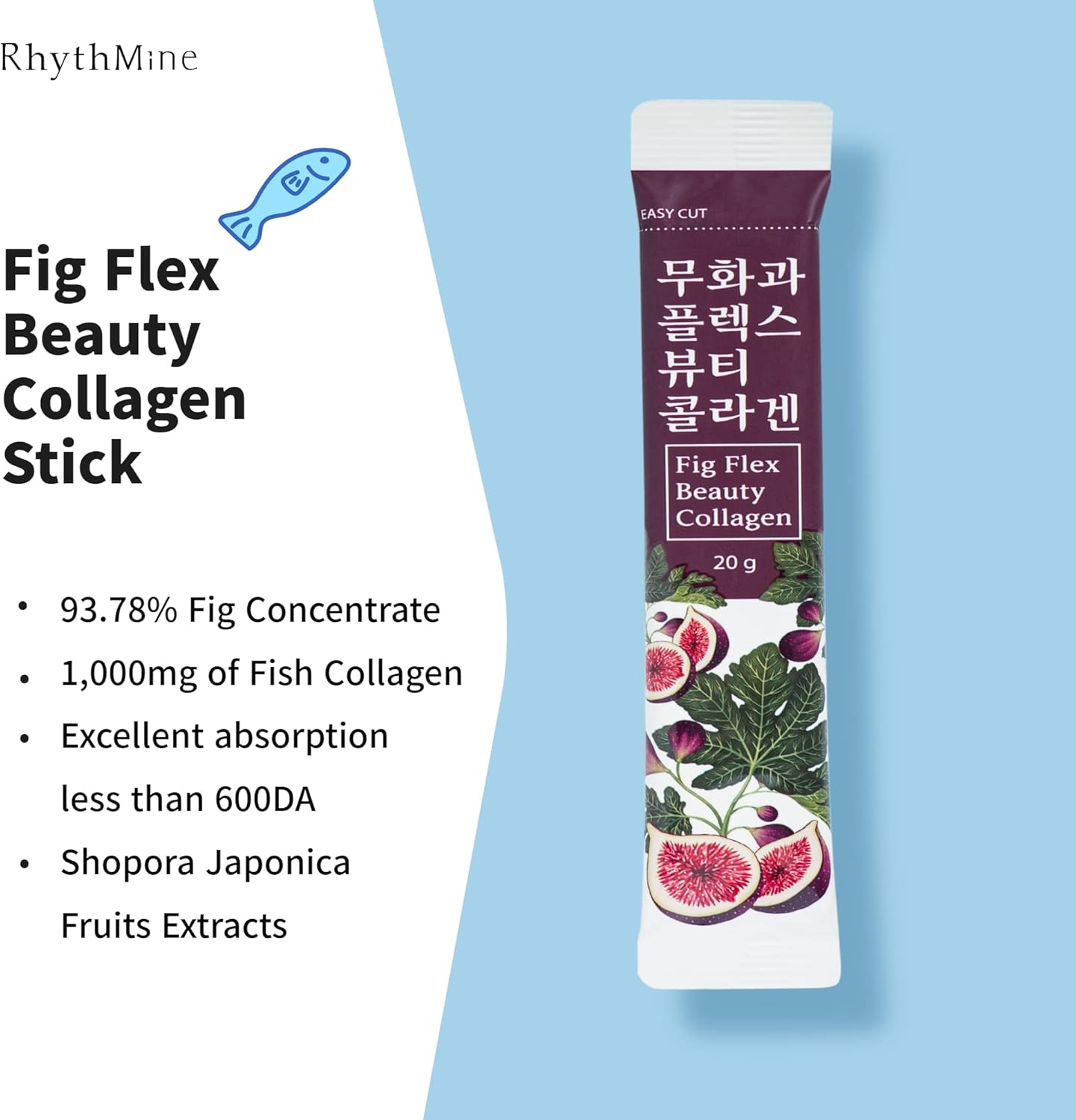 Fig Collagen Jelly Sticks for Women, The Combination of Figs and Low Molecular Collagen, Red