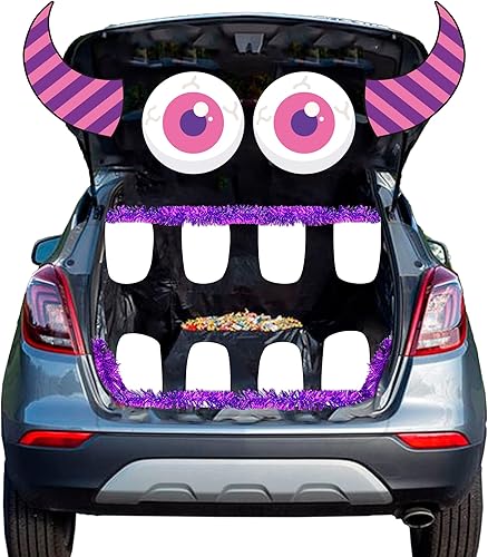 Miniatura 1 de Kit de decoración de Halloween para maletero o golosinas para auto, kit de decoración 3D para SUV, decoración de monstruo para maletero o auto,