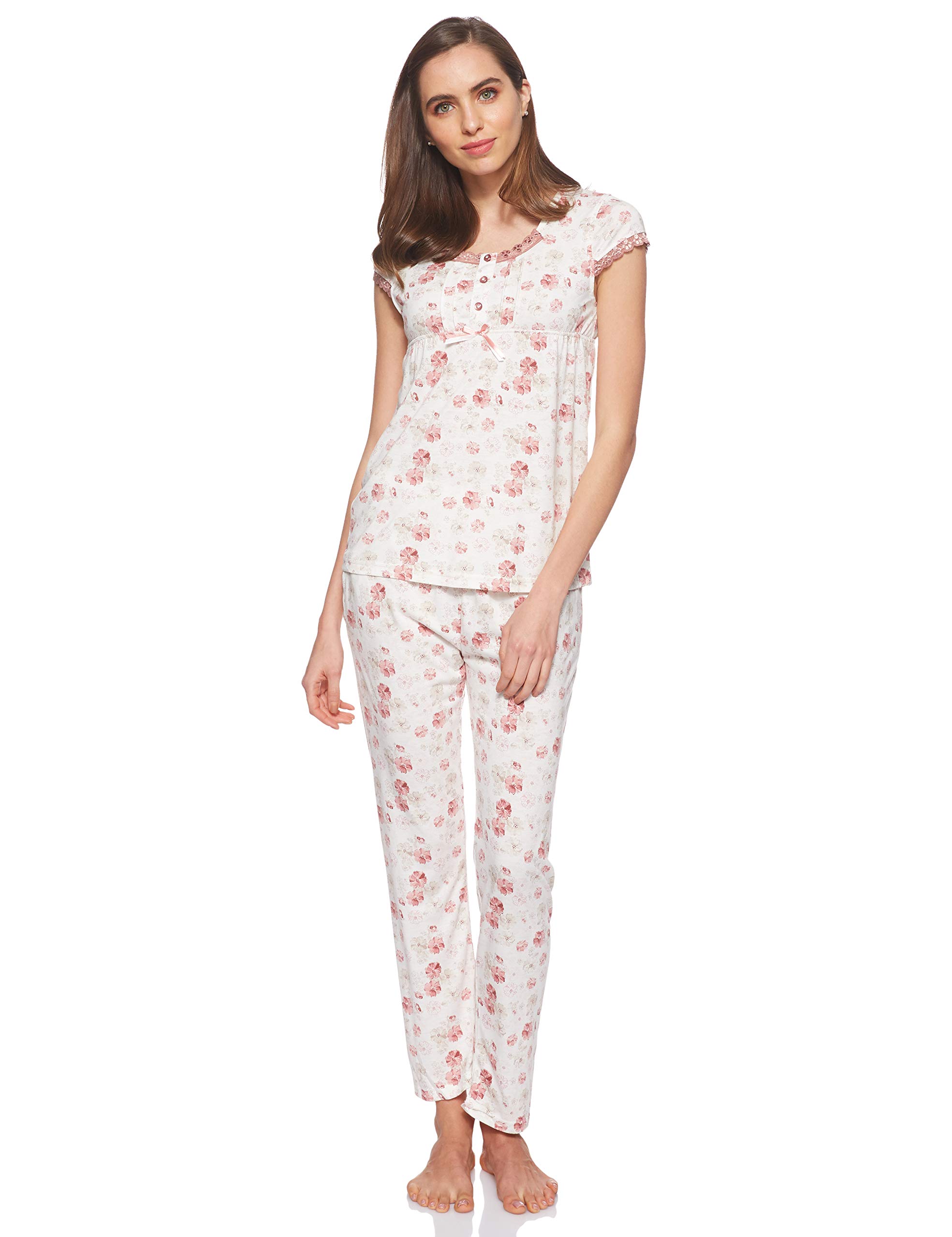 JOANNAWomen's Floral Pattern Pajama Set