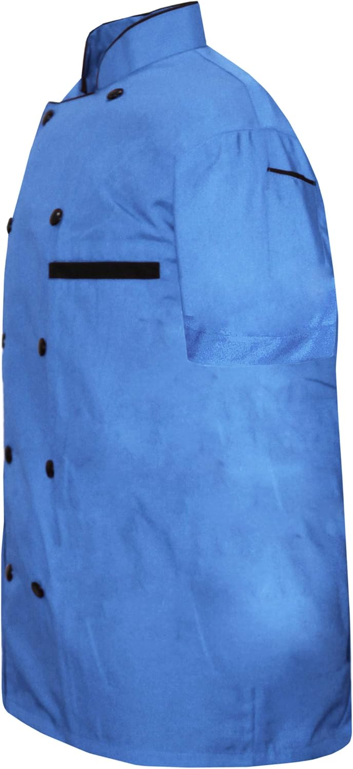 Modeling Men Chef Jacket Half Sleeves in 10 Colours Chef Coat with Cap
