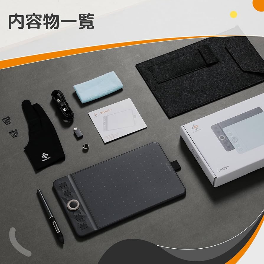 GAOMON ペンタブレットWH851 GAOMON WH851 Wireless Bluetooth Graphics Drawing Tablet for
