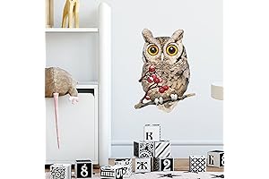 Lifelike Owl Window Clings, Removable and Perfect for Home Decor