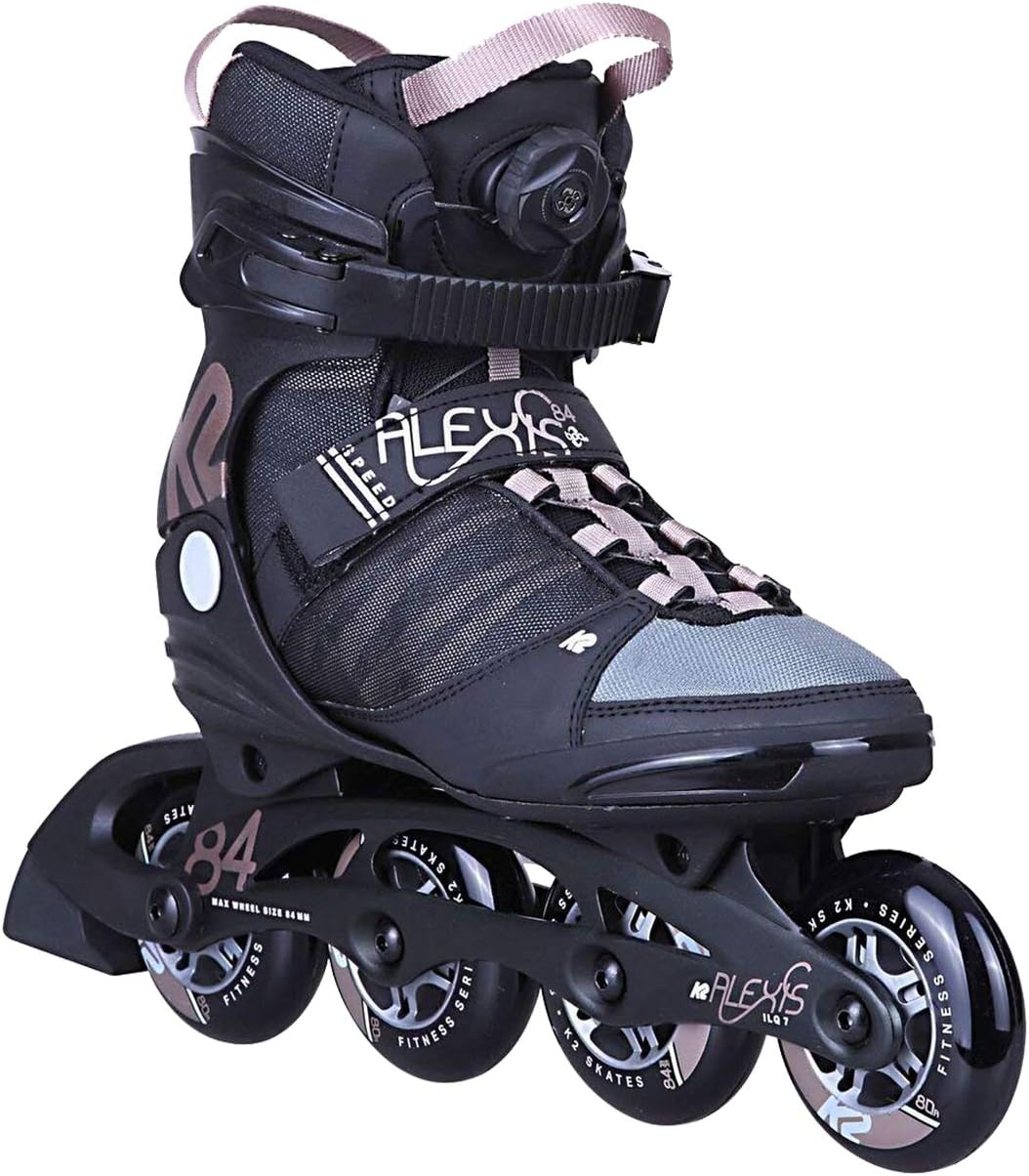 K2 Women's Inline Skate Alexis 84 Speed, black/bronze, 9.5