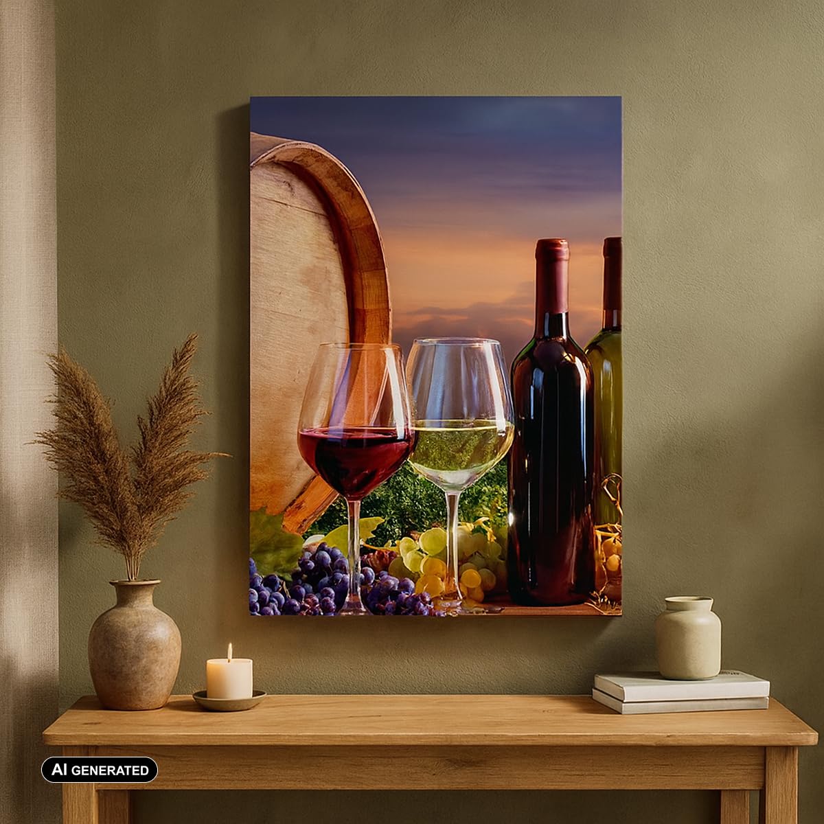 ARTTOR Tableau sur Toile Décoratif 50x70 cm Cuisine - 4125
