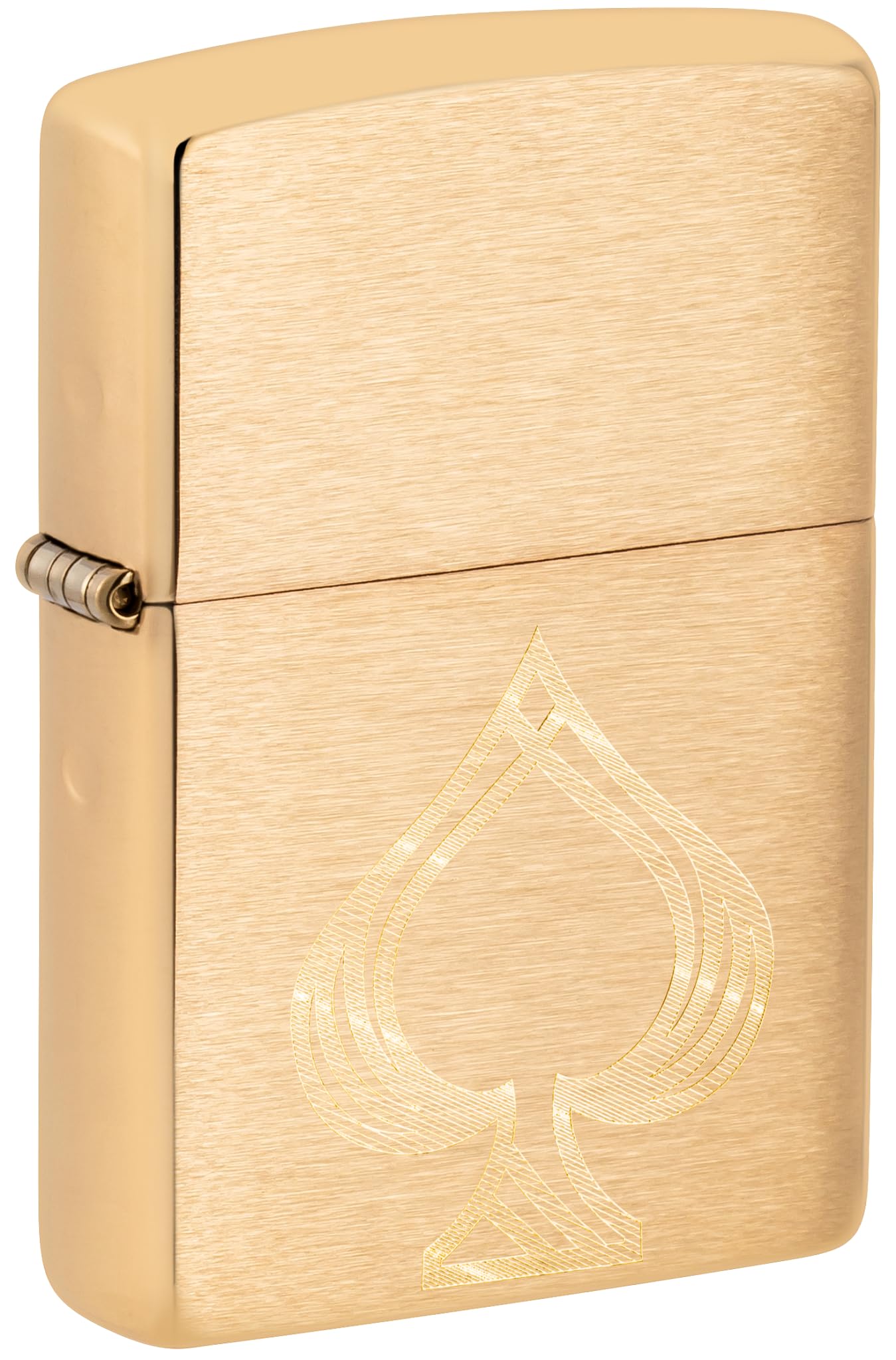 Zippo Ace of Spade 60005727 Windproof Lighter Brushed Brass