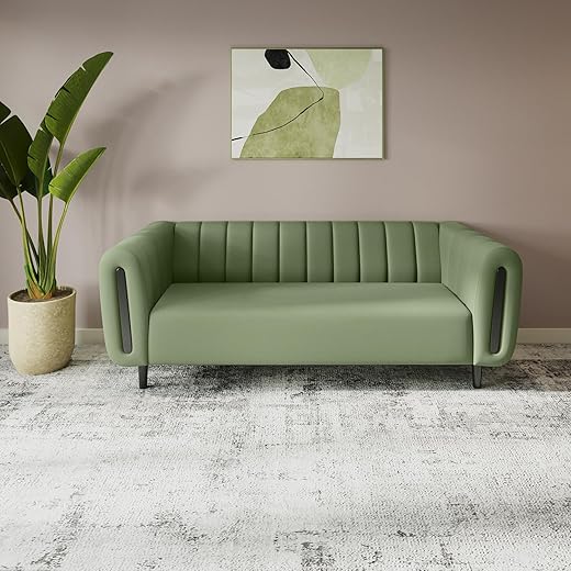 GODREJ INTERIO Paramount 3 Seater Sofa Green