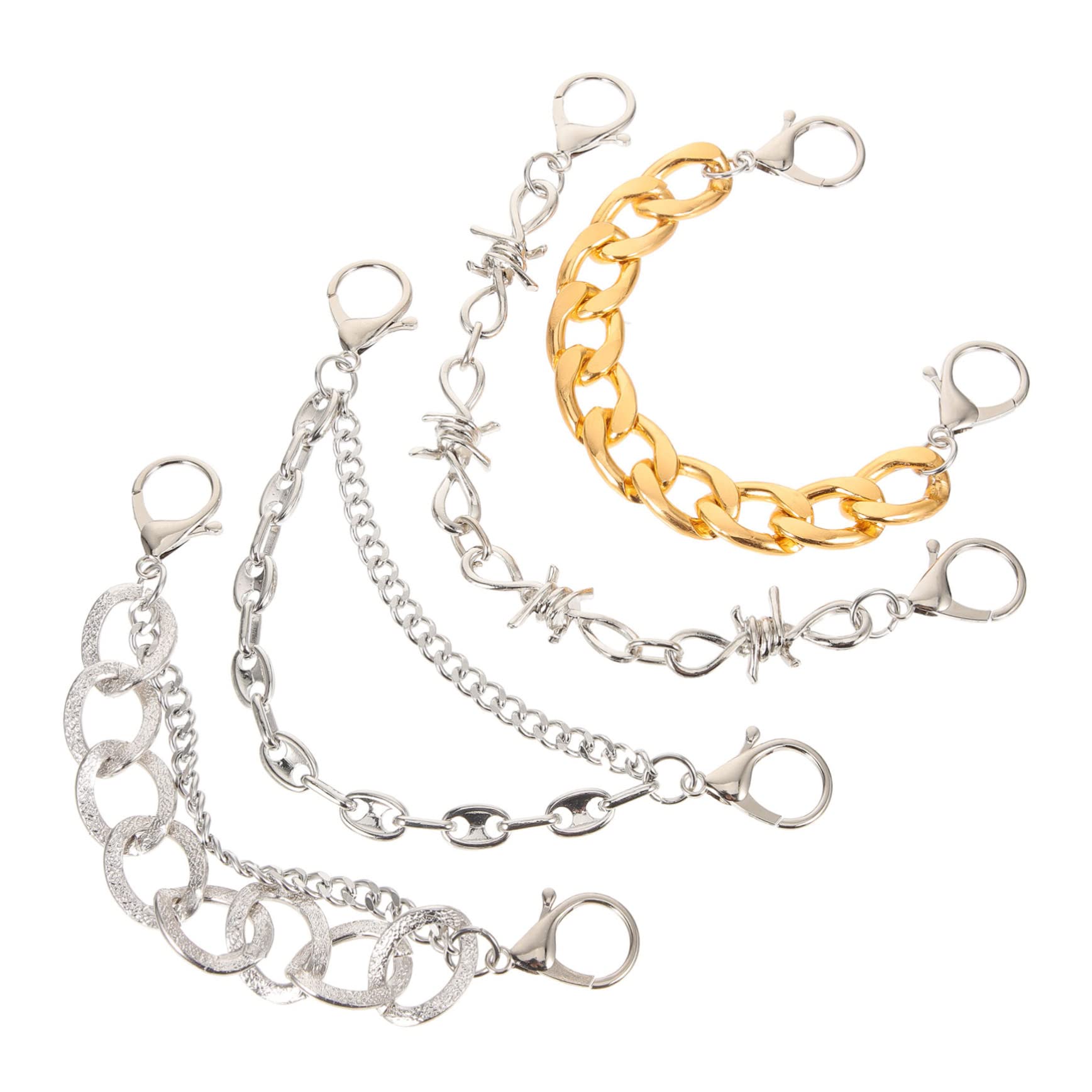 8pezzi Catena Per Scarpe Metallo Con Charms Decorativi Per Uomo e Donna Accessori Per Scarpe Con Design Chic e Facile Installazione Adatti Sandali