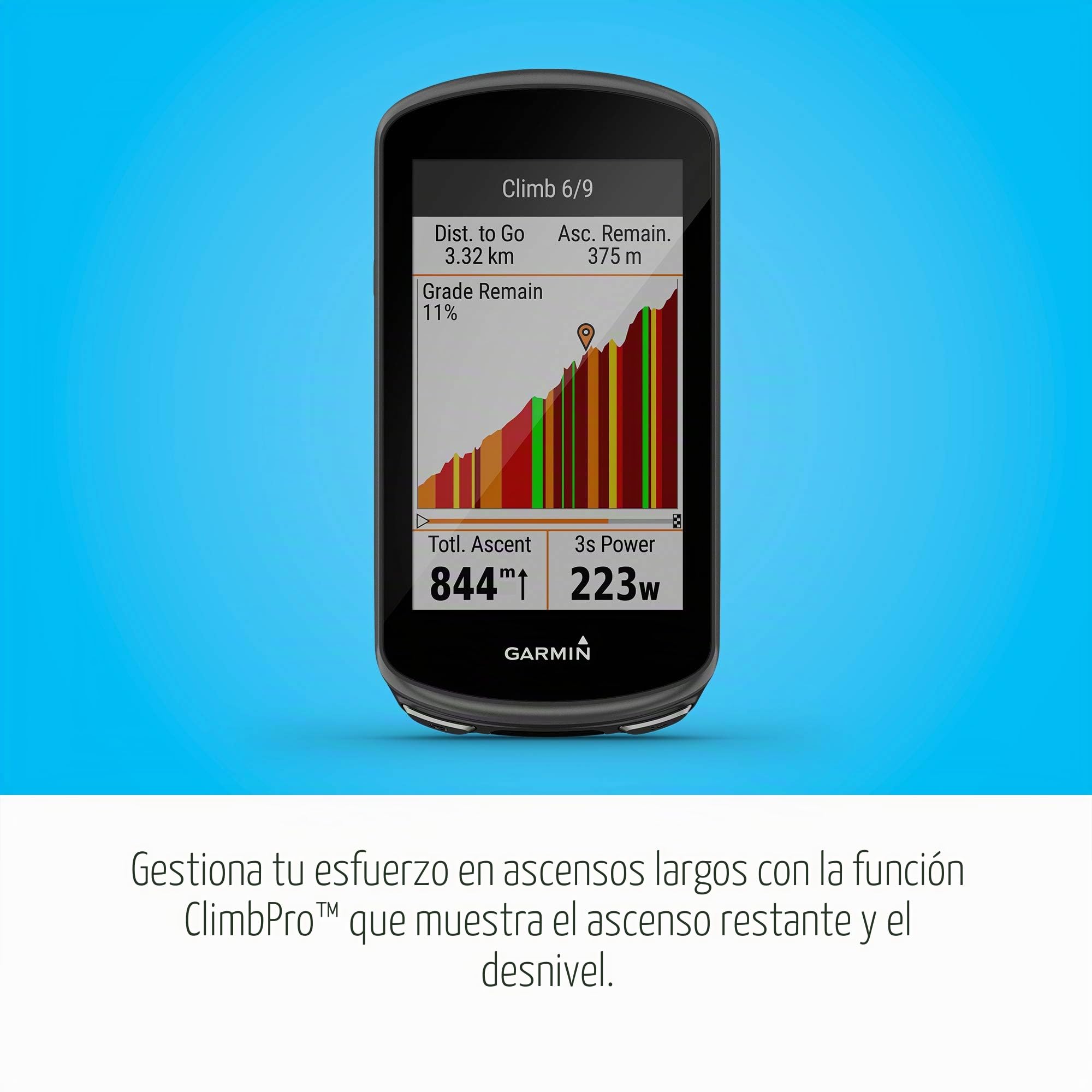Garmin Edge 1030 Plus, computadora GPS de Bicicleta/Bicicleta, sugerencias de Entrenamiento de Dispositivo, guía de Ritmo ClimbPro y más (010-02424-00)