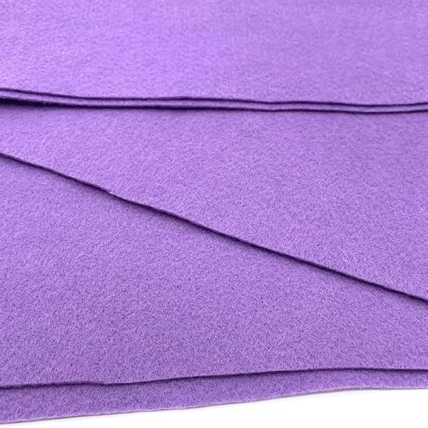 Ice Fabrics Craft Felt Fabric by The Yard - 72" Wide & 1.6mm Thick Acrylic Felt - Soft and Durable Lavender Fabric for DIY Arts & Crafts, Decorations and More - 1 Yard Lavender by Ice Fabrics - Image 2