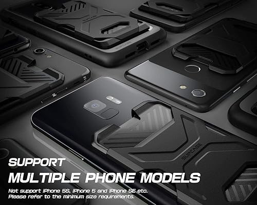 Miniatura 5 de SUPCASE Billetera adhesiva delgada, (2 unidades) ultra fina de silicona para tarjetas de crédito, compatible con la mayoría de teléfonos