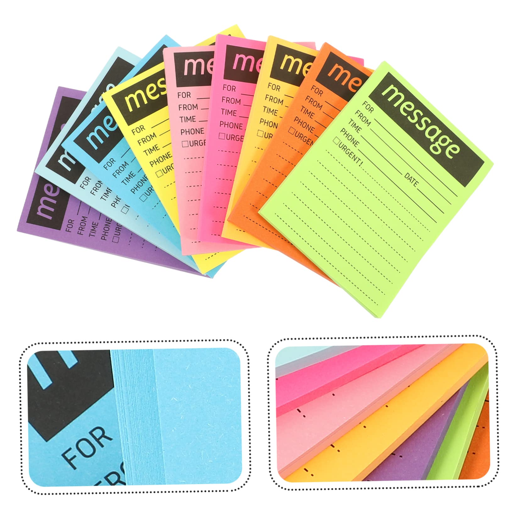DOITOOL 2 Stück Teiliges Bunte Haftnotizen mit Ablösbarem Kleber Praktische Tragbare Notizzettel für Büro und Haushalt Selbstklebende Memo Pads für Tägliche Nutzung und Terminplanung