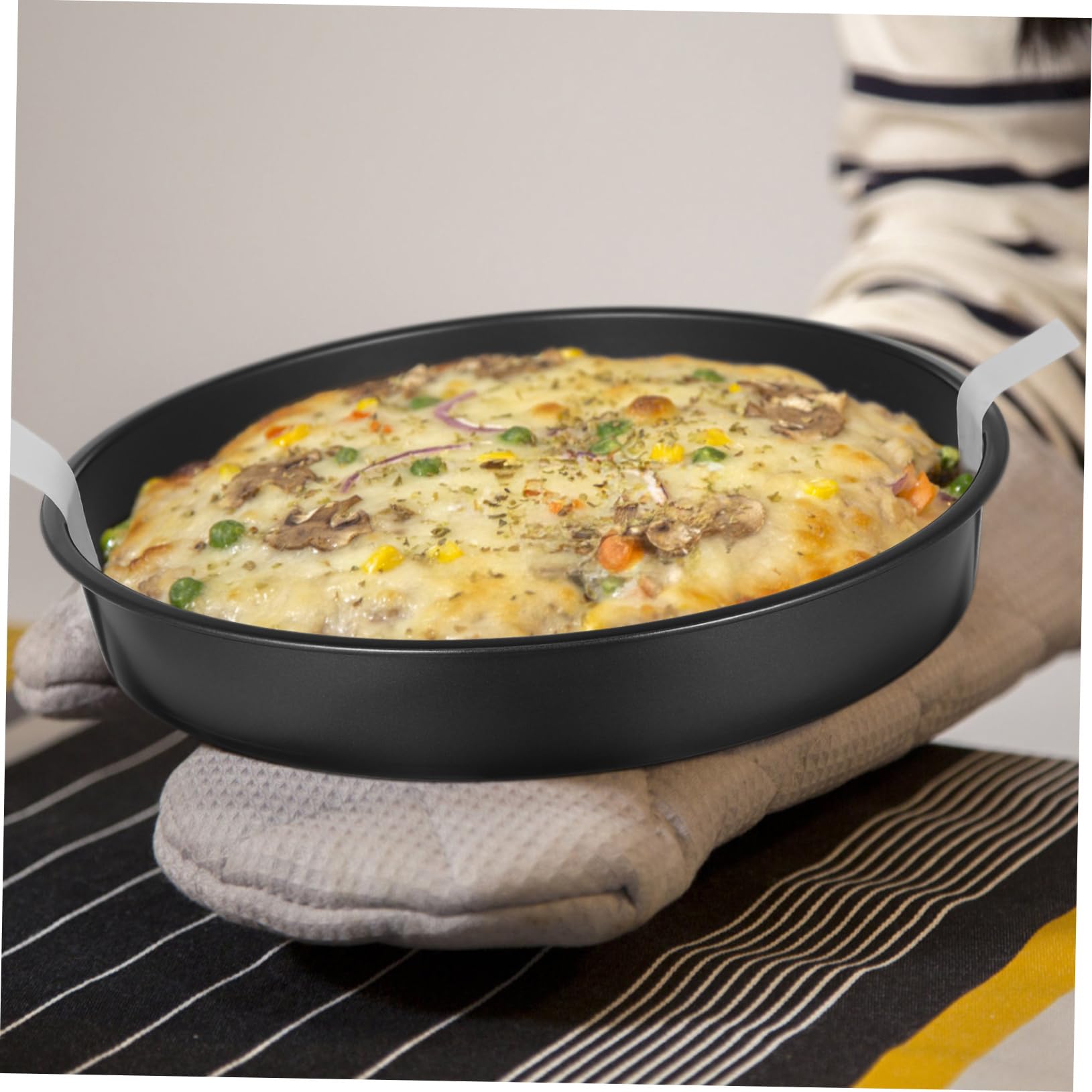 Alipis 3pièces Moules à Gâteaux Ronds Antiadhésifs Acier Avec Papier Sulfurisé Inclus Pour Cuisson De Gâteaux