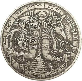 Egypt Death Protector Anubis Coin Pyramid Wanderer Coins Anubis and Eagle Commemorative Coins Home Decoration Gift Accessories
