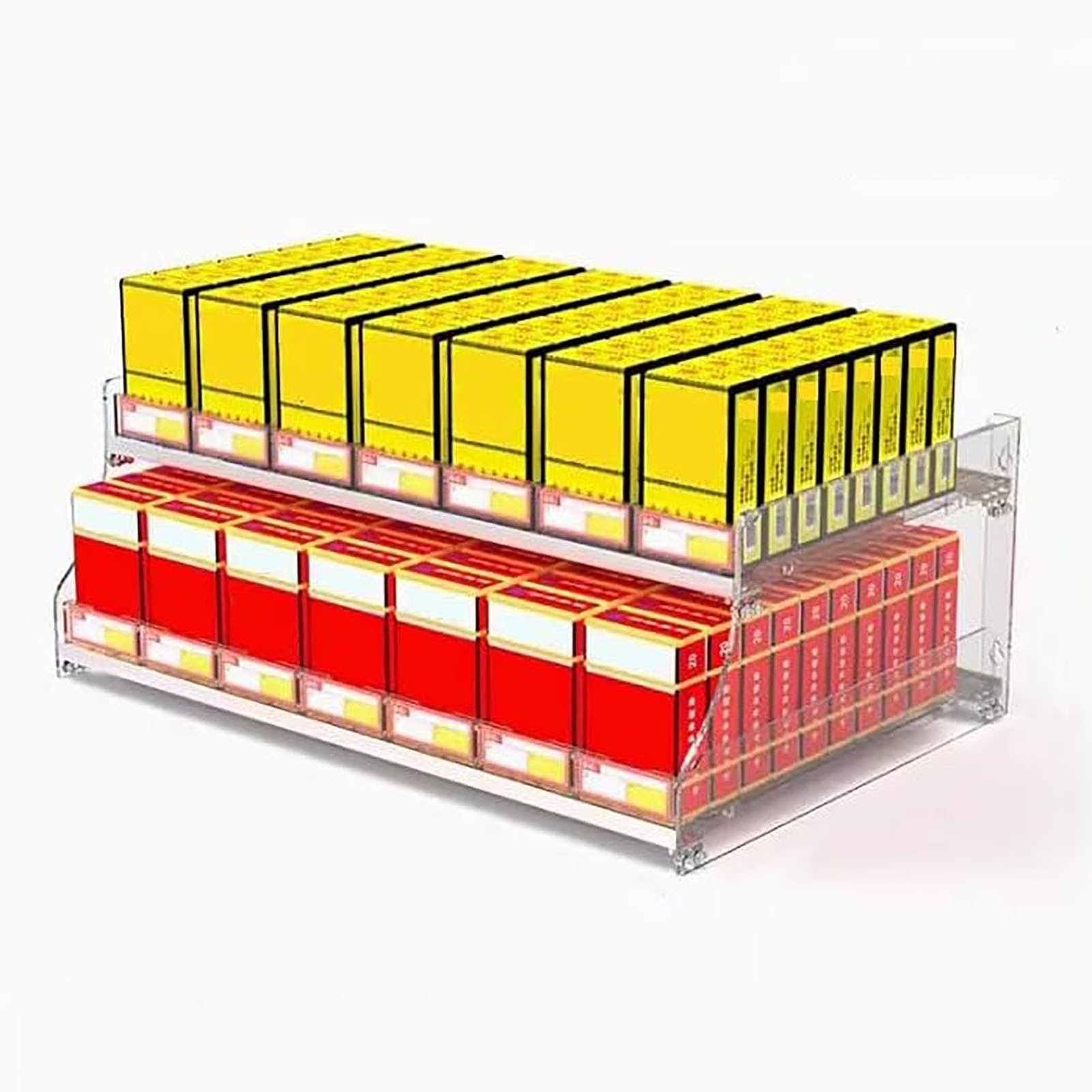 Organisateur trapézoïdal à cigarettes 4 niveaux avec plateau po pratique