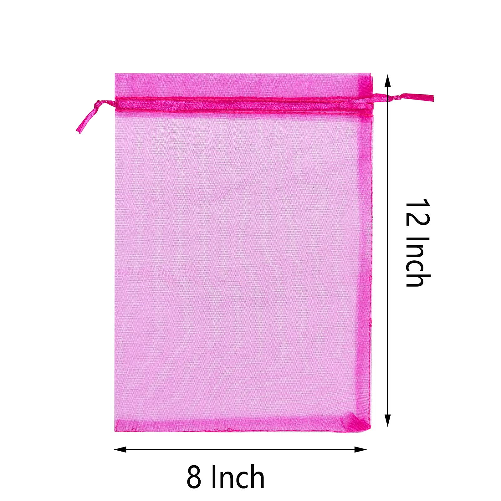 25 Pcs 8x12 Inches Drawstring Organza Bags Wedding Jordan