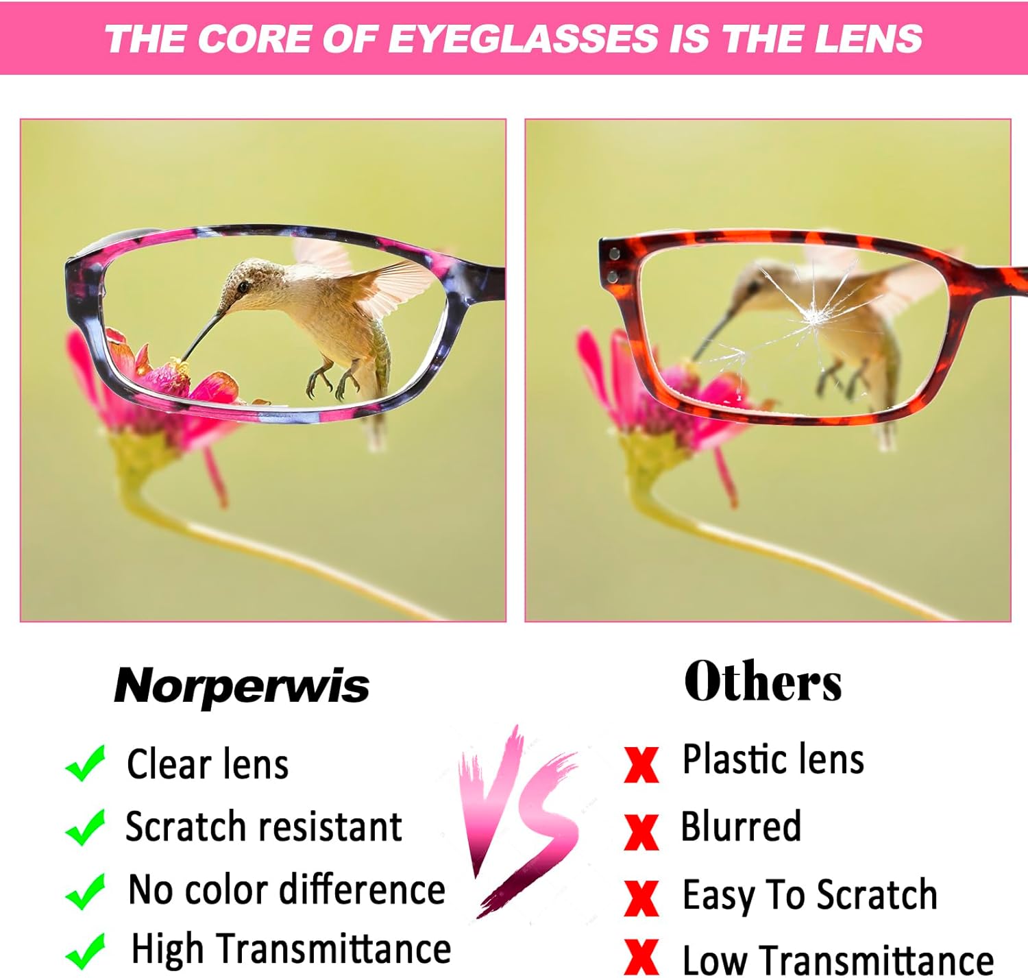 NORPERWIS 6 Pack Ladies Reading Glasses for Women Blue Light Blocking Spring Hinge Fashion Eyeglasses Readers for Women (6 Pack Mix Color-9, 0.50) - Image 5