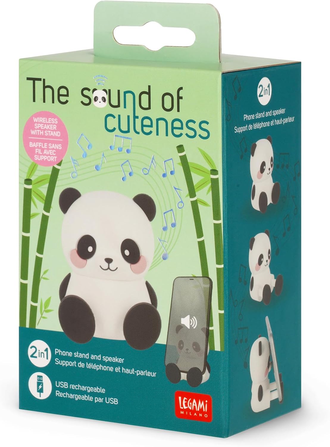 Legami The Sound of Cuteness Panda Wireless Speaker packaging