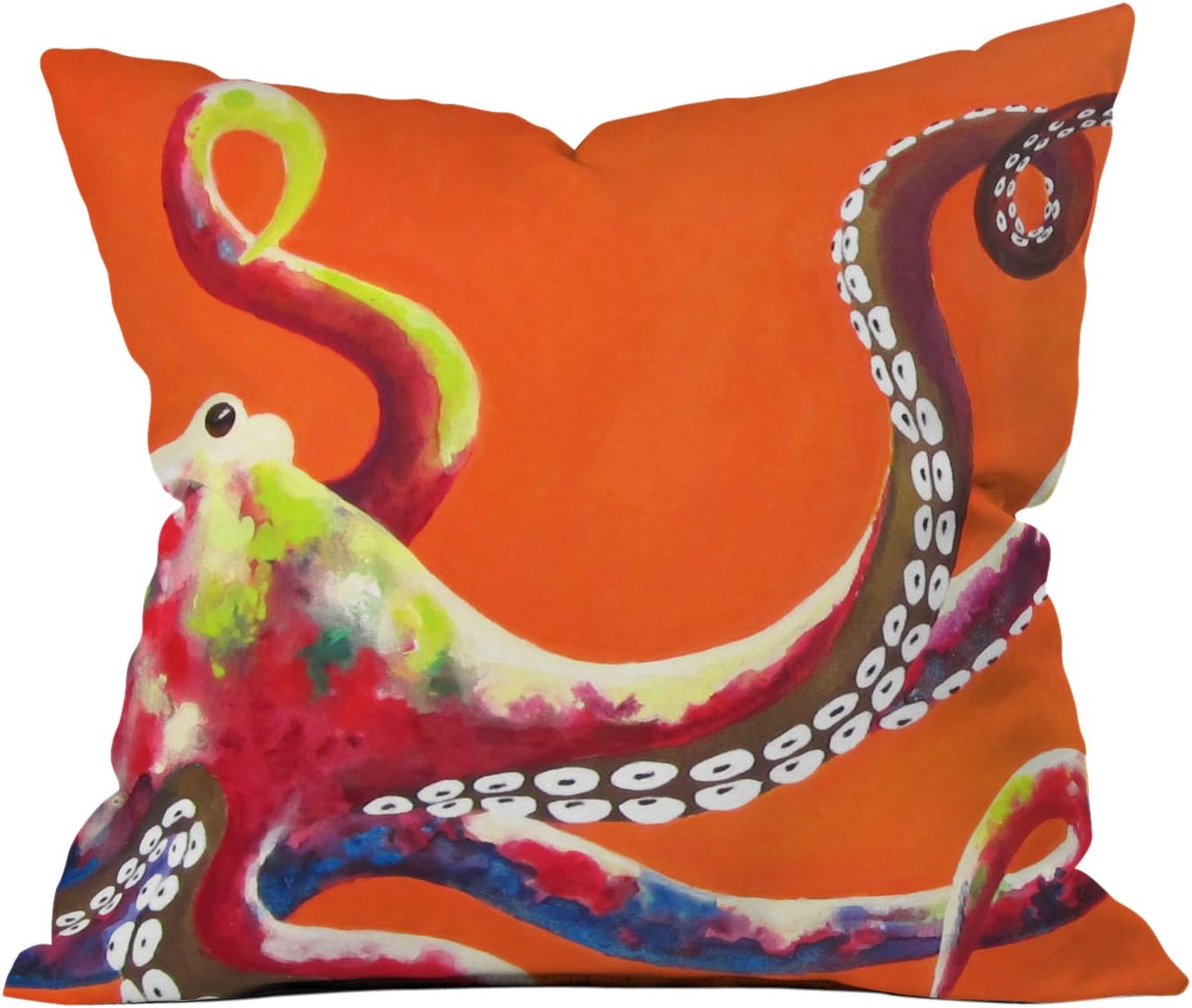 Deny Designs Clara Nilles Diva Zebras On Royal Sapphire Throw Pillow, 26 x 26