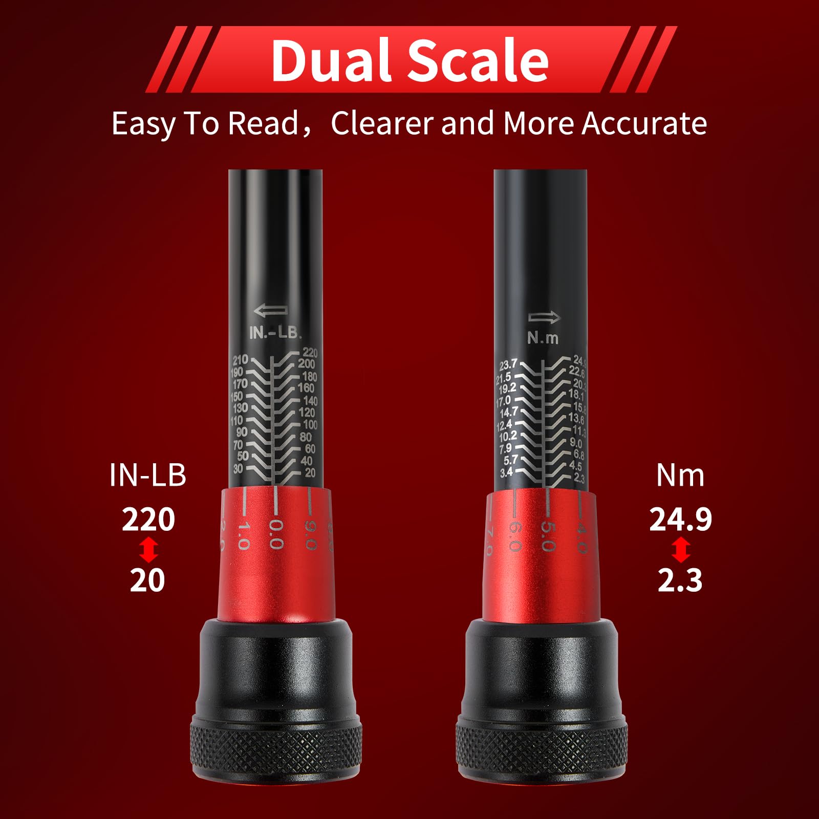 ♢万力　④ Amazon | Hairich 1/4インチドライブクリックトルクレンチセット