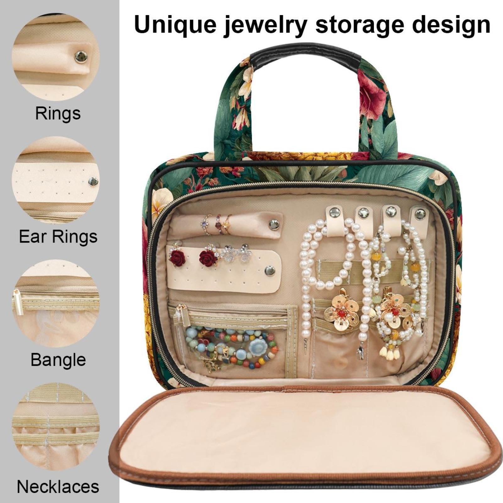 Kulturbeutel zum Aufhängen, niedlicher Corgis Reise-Make-up-Tasche, Organizer, Kosmetiktasche, Make-up-Kulturbeutel für Reiseutensilien, Zubehör, Mehrfarbig 17, M, Kulturbeutel