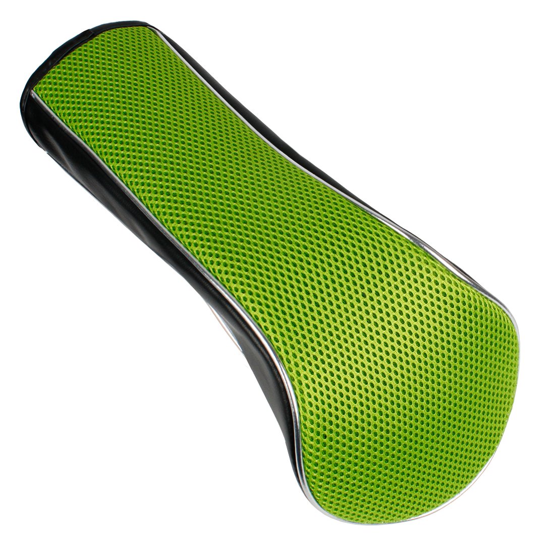 Andux Golfschlägerhauben aus Holz für 460cc Driver mit Klettverschluss, 3er-Set, MT/MG28 Schwarz/Grün, Langer Hals