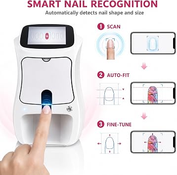 3D Nail Art Printer Machine, Automatic Nail Printing DIY Custom Photos