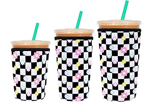 Reusable Sleeve for Iced Coffee, Keeps Ice Cold, Hot Drinks Warm