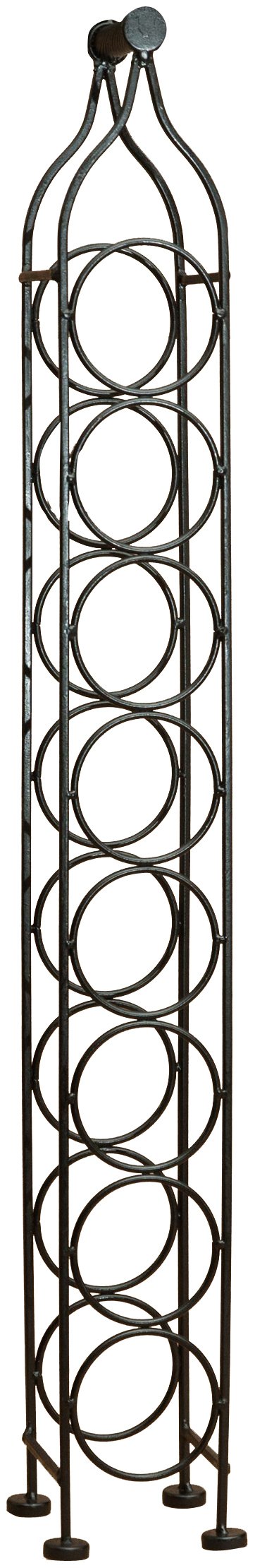 Biscottini Botellero Vino Metal 105x12x12 cm | Botellero Vino Vertical | Mueble botellero para 8 Botellas | Soporte Botellas Vino y Agua