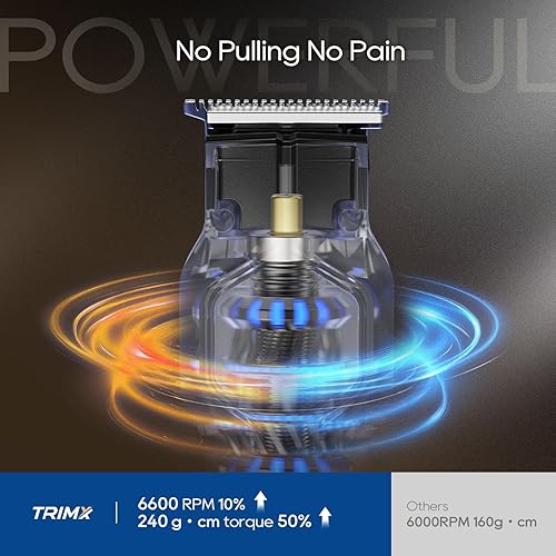 Miniatura 6 de Recortadora de barba para hombres, kit de aseo para cabello corporal, nariz, cara y bigote