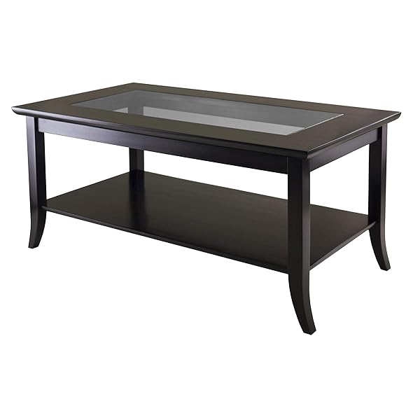 Sleek Glass Coffee Table Ideas That Open Up Your Living Room 28 Espresso Wood and Glass Coffee Table