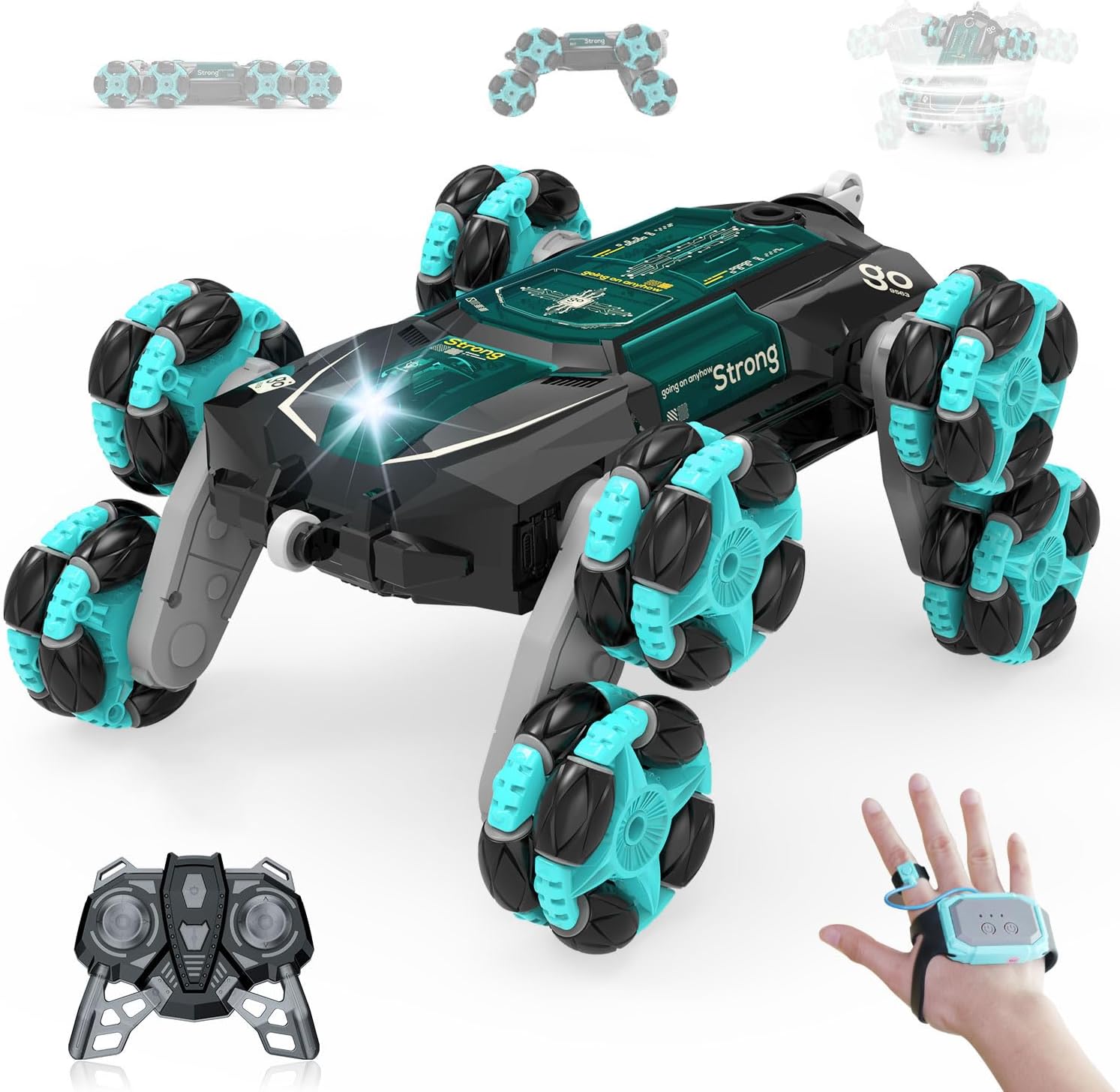 AYCEAN 8WD Gesture Sensing Rc Car Toys for Boy Age 8-13,2.4Ghz Remote Control Car,Racing Drift Double-Sided Stunt Car,Coolest Birthday Gift Ideas Christmas Toys for Boys Girls Kids 8 9 10 11 12+ Year