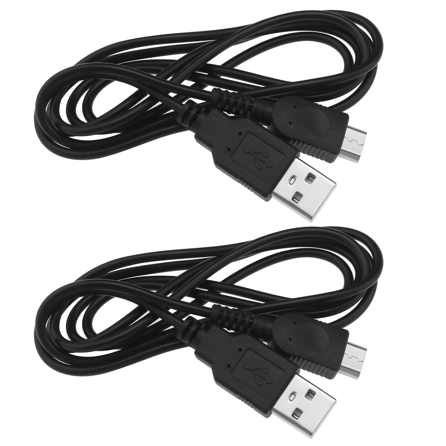 Комплект из 2 USB-кабелей для зарядки, совместимых с Nintendo Gameboy Micro GBM, включает в себя: кабель питания и провод длиной 1