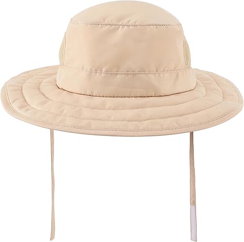 Miniatura 2 de Connectyle Sombrero de sol para niños y niñas, sombrero de pescador de ala ancha UPF 50+, sombrero de protección solar, sombrero transpirable de