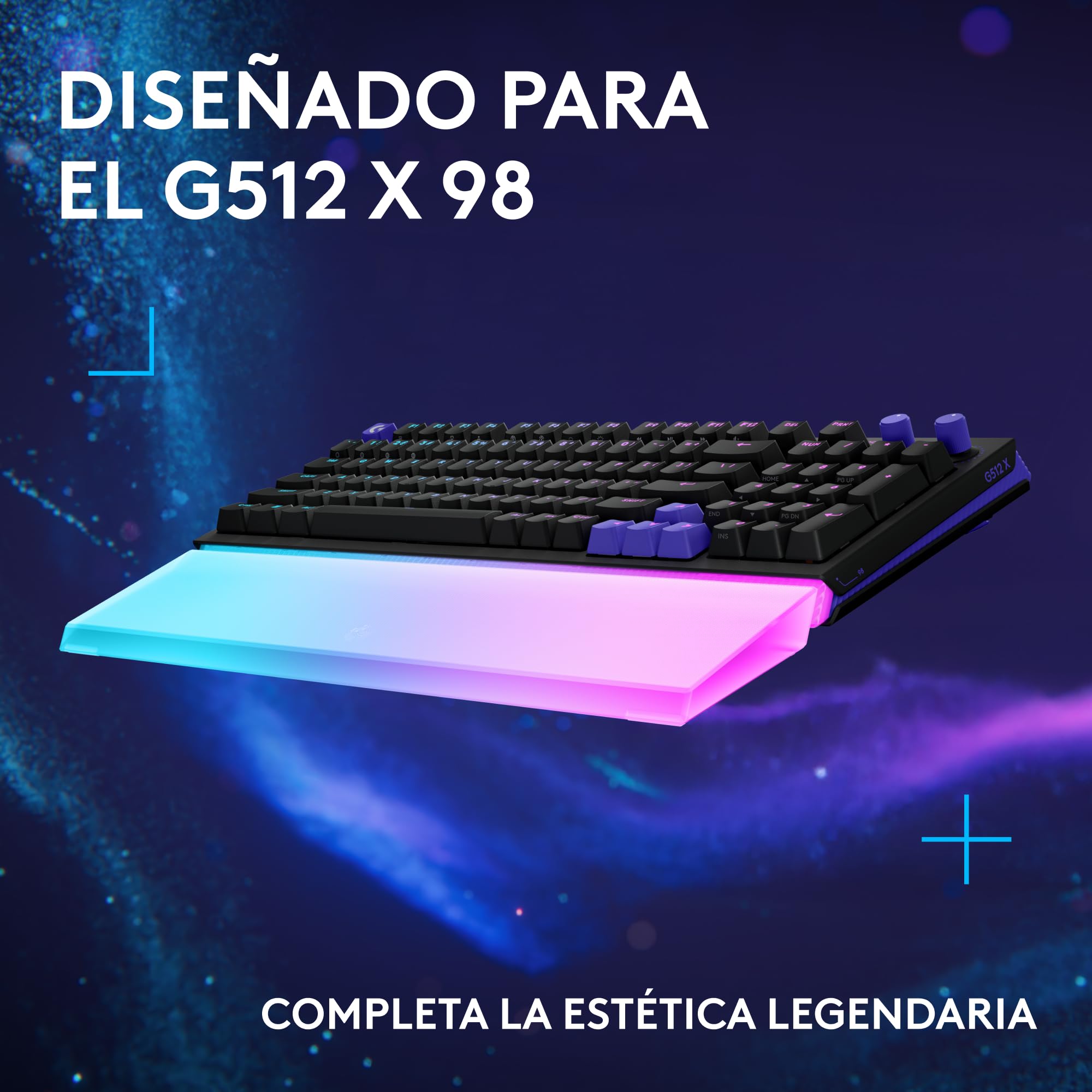 Logitech G G512 X PALM REST 98, reposamanos acrílico