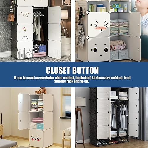 Miniatura 5 de DOITOOL Cierres magnéticos de plástico, hebillas de zapato, botones fijos, a prueba de niños, cierres para armarios, cajones de armario, cierres