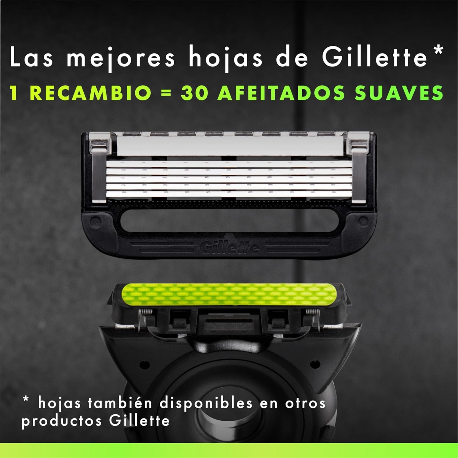 GilletteLabs Recambios para Maquinillas de Afeitar, Pack de 12 Cuchillas de Afeitar Hombre con 5 Hojas Y Banda Lubricante, Compatible con Todas Las Maquinillas Gillette Labs