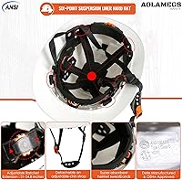 Vista 16 de Carbon Fiber Pattern Full Brim Hard Hat with Visor-OSHA Approved Construction Safety Helmet for Men Women,ANSI Z89.1 Vented Reflective Hardhat with