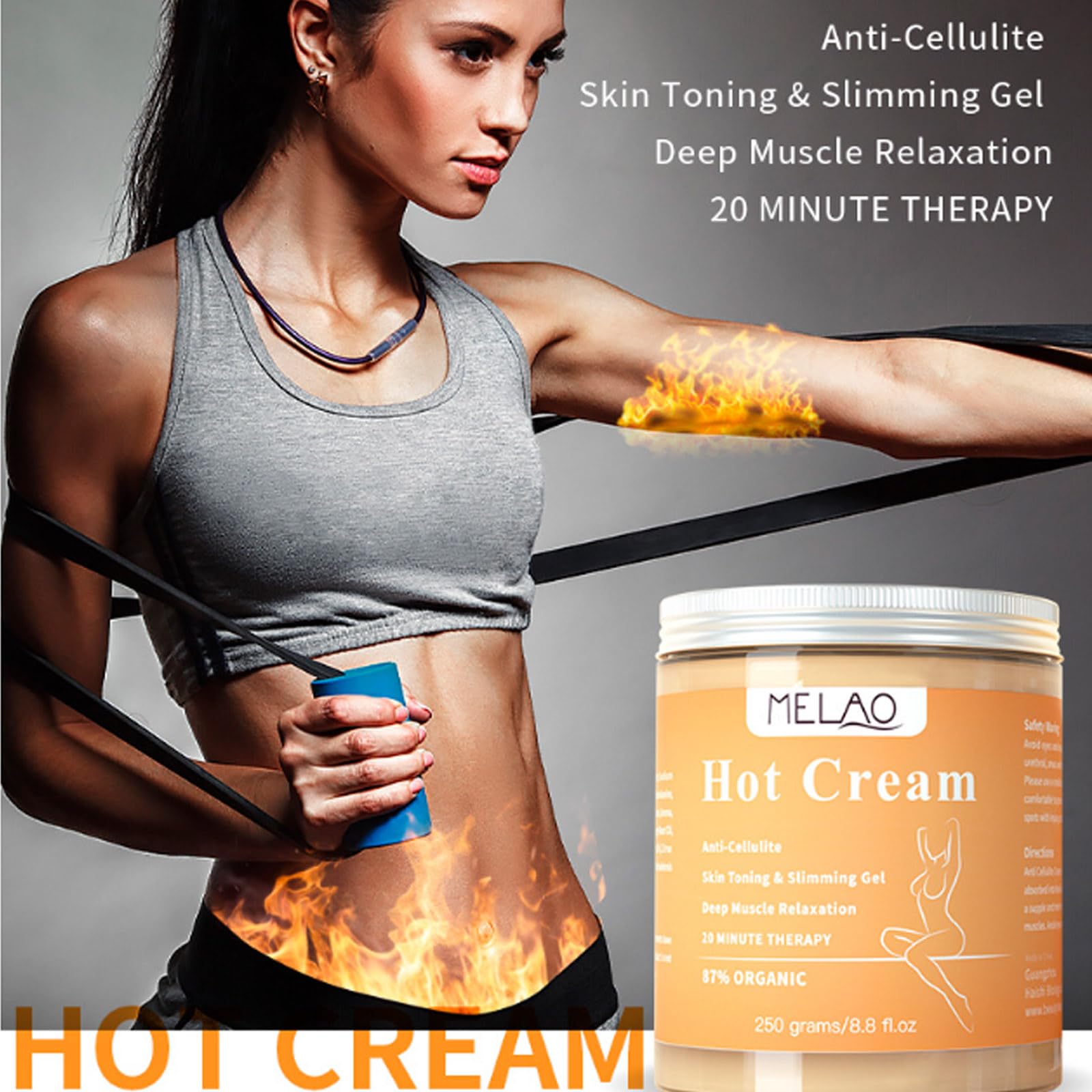 Amazon.com : Grospe Hot Cream Cellulite and Fat Burner Body