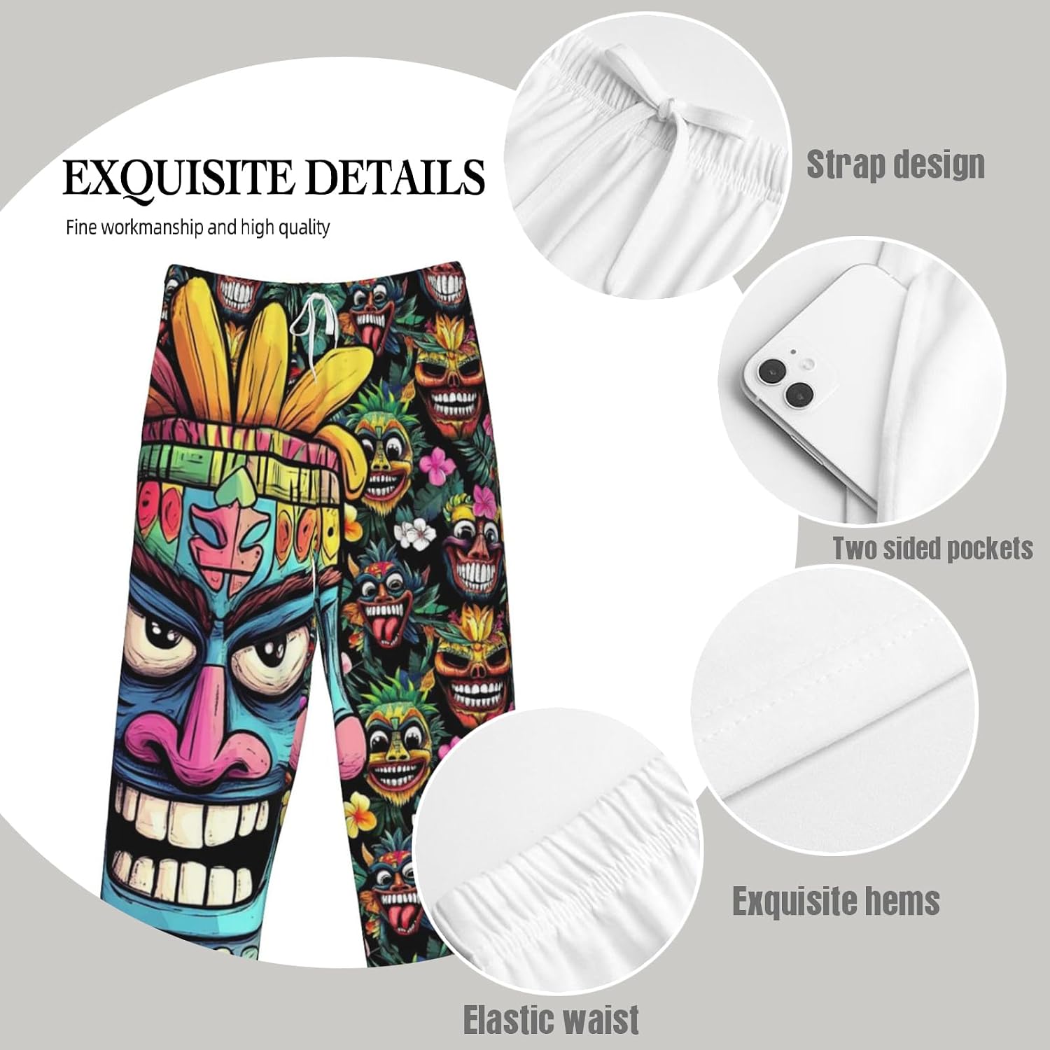 Mens Pajama Pants For Men, Men'S Sleep Lounge Pants Bottoms With Pockets，Funny Pjs Sleepwear Gifts For Men