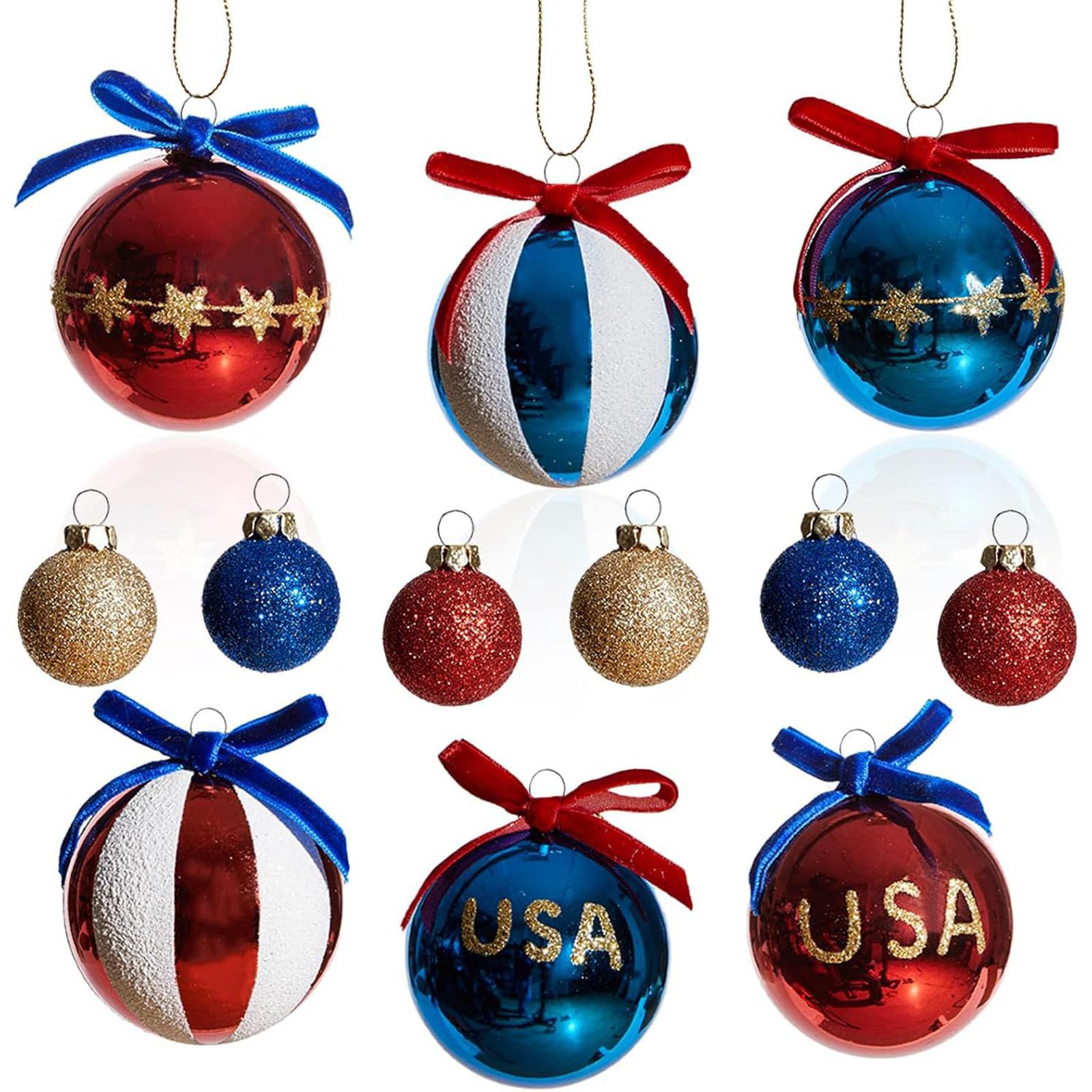 Kalttoy Colorful Hand Painted Decorations Independence Day Themed Ornament Suitable for Indoor Outdoor Display Nationalistic Party Supplies
