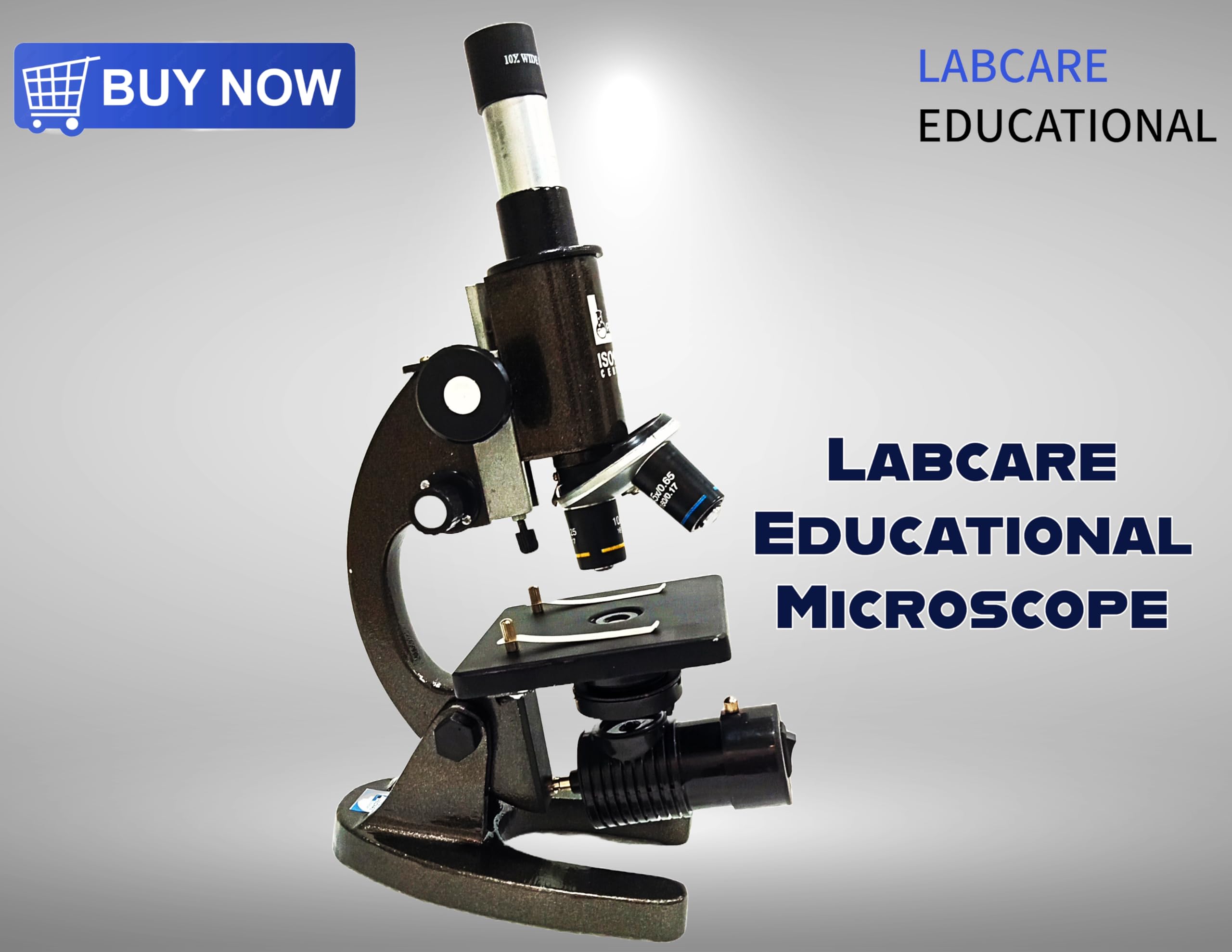 Labacare Student Monocular Compound Microscope with Blank Slide kit & LED Lamp - Image 6 thumbnail