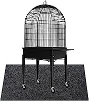 LYMOI Large Bird Cage Mat 36x48 Inch - Absorbent Waterproof Felt Under Cage Protector with Non-Slip Backing for Birds, Reptiles, Dogs