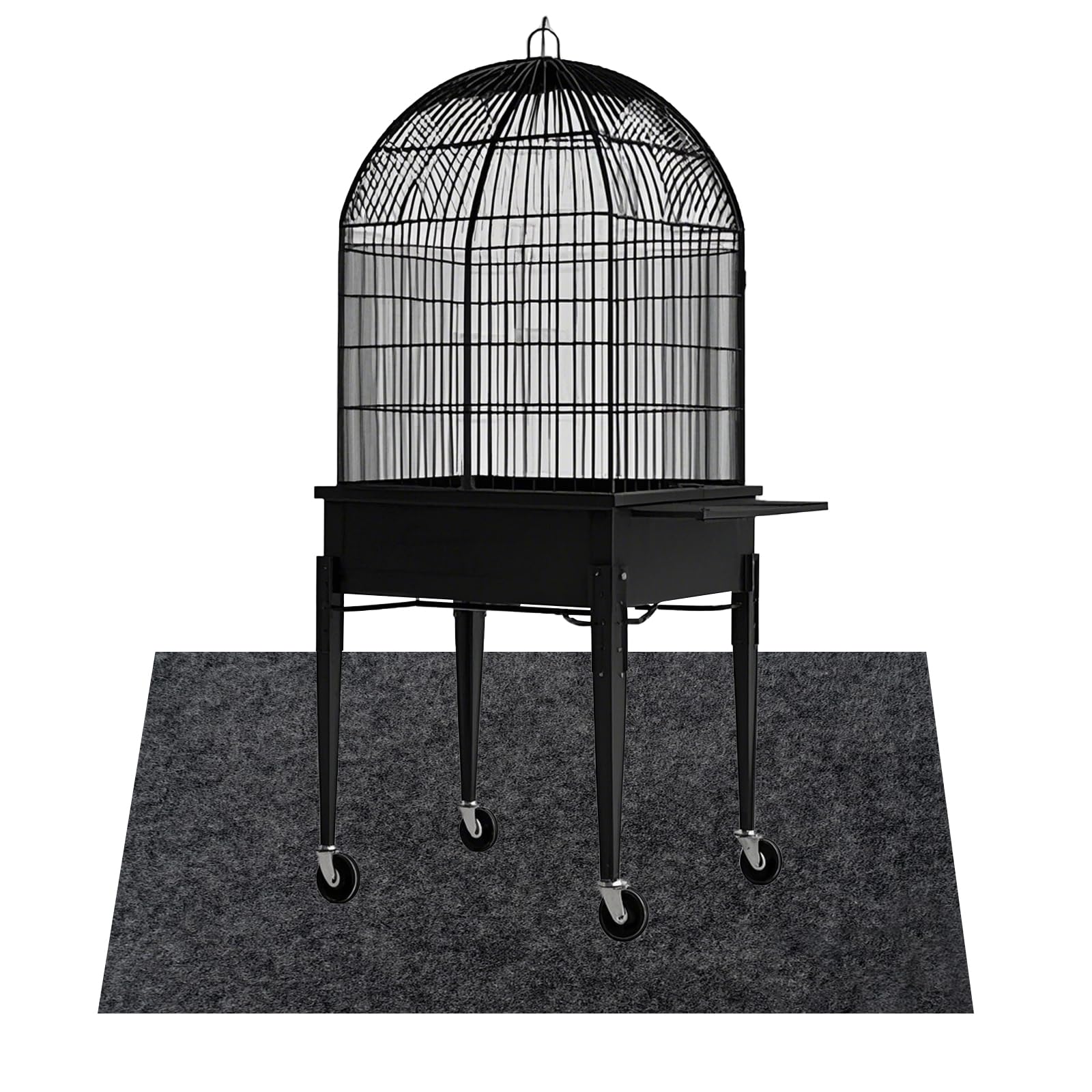 Large Bird Cage Mat, Under Pet Cage Mat for Bird Cages, Reptile Aquariums, Dog Kennels, Absorbent/Waterproof Felt Mat with Non-Slip Backing for Hard Floors and Surfaces (36x48 Inch)