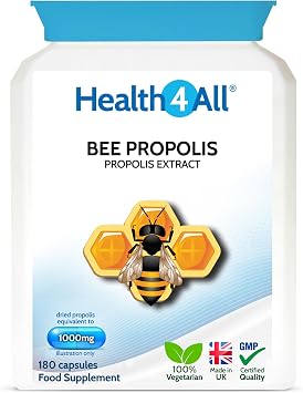Bee Propolis 1000mg 180 Capsules, High Strength Immune System Booster