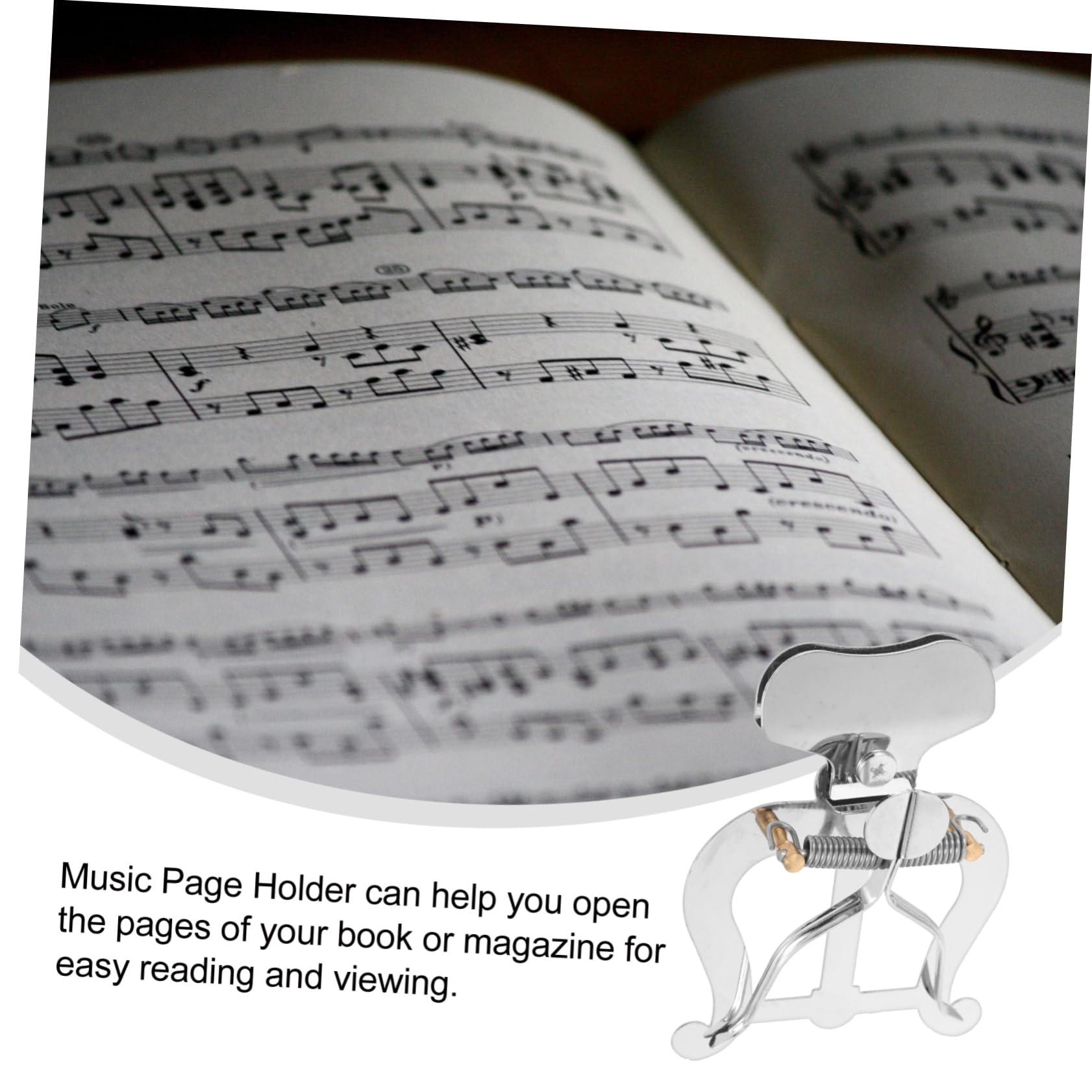 NULYLU Lyre Music Sheet Clip Holder for Marching Band Clarinet Lyre Accessory